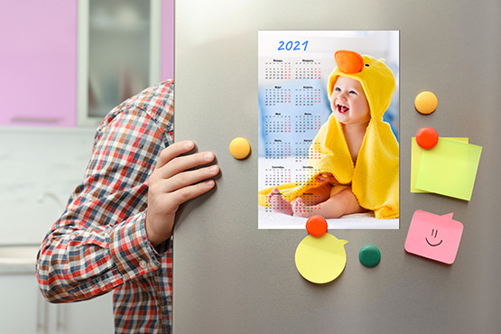 Календарь-плакат | Магнитный календарь на холодильник купить в Минске